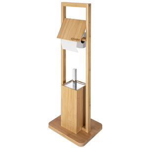 Casaria Toilet Accessoires Set Bamboe 83x24,5x20cm