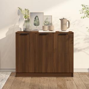 VidaXL Dressoir 90,5x30x70 cm bewerkt hout bruineikenkleurig