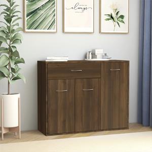 VidaXL Dressoir 88x30x70 cm bewerkt hout bruineikenkleurig