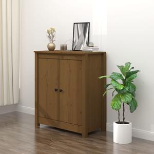 VidaXL Dressoir 70x35x80 cm massief grenenhout honingbruin