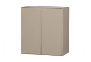 WOOOD Garderobenschrank Daily Closet Double 110X100Cm Grenen Dakargrau