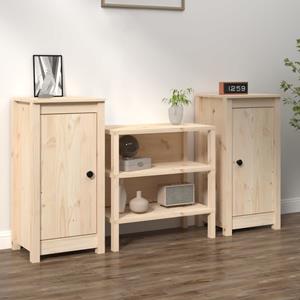 vidaxl Dressoirs 2 st 40x35x80 cm massief grenenhout