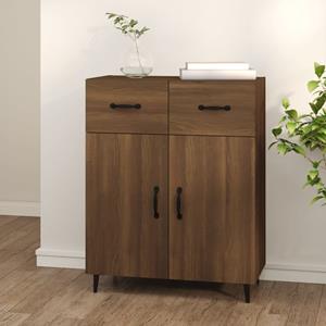 VidaXL Dressoir 69,5x34x90 cm bewerkt hout bruineikenkleurig
