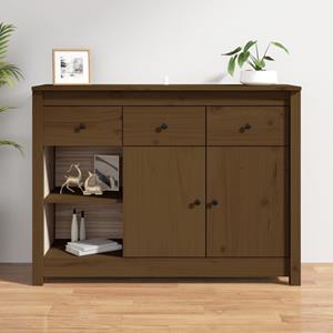 VidaXL Dressoir 100x35x74 cm massief grenenhout honingbruin