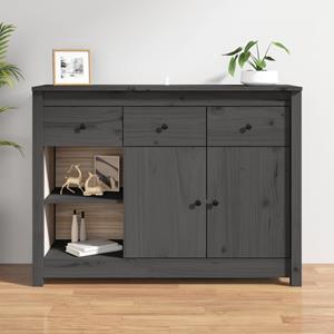 VidaXL Dressoir 100x35x74 cm massief grenenhout grijs