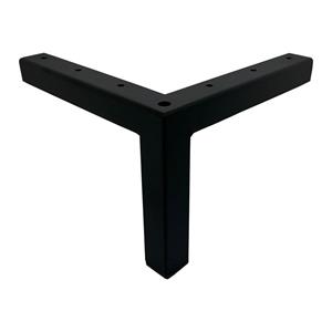 Furniture Legs Europe Zwarte stalen hoekpoot 16 cm