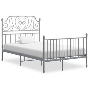 VidaXL Bedframe Metaal En Multiplex Grijs 120x200 Cm