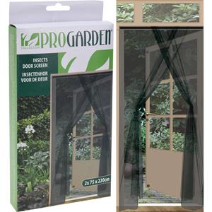 2x Insecten Hor Antraciet 75 X 220 Cm - Zelfklevend - Deur Horren/horgordijnen