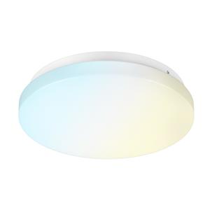 V-TAC - LED-Deckenleuchte/Platzleuchte rund - 24W einstellbare Lichtfarbe - 2600 Lumen - Ø35 cm - Diffuses Licht - Weiß mit Glaseffekt - IP20 Geeignet für Wohnzimmer, Schlafzimmer, B