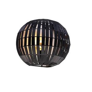 QAZQA Wandlamp zoe - Zwart - Modern - L 28cm