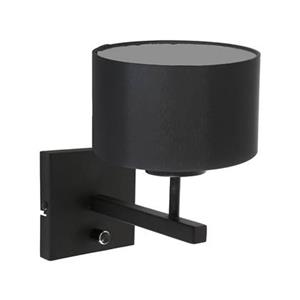 Steinhauer Stang wandlamp zwart metaal kapdiameter: 20 cm