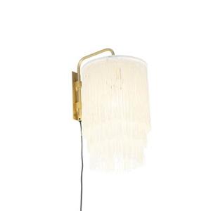 QAZQA Wandlamp franxa - Crème - Oosters - L 200mm