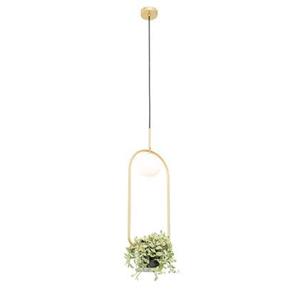 QAZQA Hanglamp isabella - Goud/messing - Art Deco - L 25cm