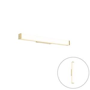 QAZQA Badezimmer Wandleuchte Messing 62 cm inkl. LED IP44 - Cascada