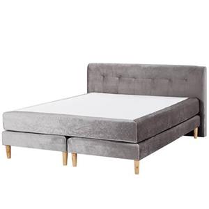 Beliani MARQUISE Boxspring grijs 160x200