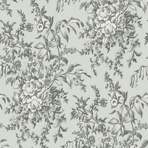 LAURA ASHLEY Vliestapete "Laura Ashley Picardie Sage Vliestapete", geblümt, Laura Ashley Picardie Sage Vliestapete