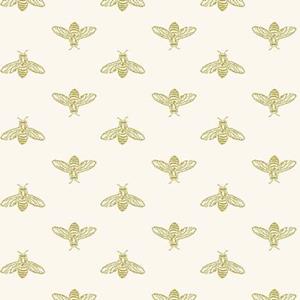 Joules Vliestapete "Block Print Bee", animal print, animal print