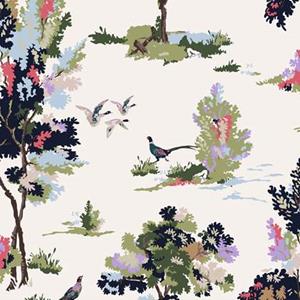 Joules Vliestapete "Woodland Scene Dawn Grey", botanisch, botanisch