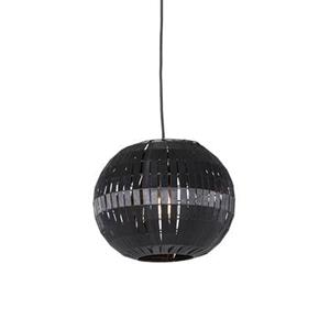 QAZQA Hanglamp zoe - Zwart - Modern - D 30cm