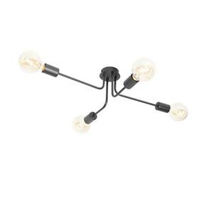 QAZQA Plafondlamp facile - Zwart - Design - L 66cm