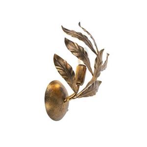 QAZQA Wandlamp linden - Goud/messing - Klassiek / Antiek - L 22.5cm