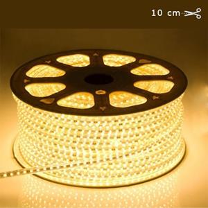 Qualedy LED Strip 230 Volt - Inkortbaar per 10 cm - 2700K - Dimbaar - IP66