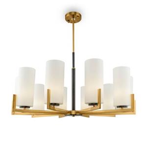 Maytoni kroonluchter Fortano, 10-lamps, glas, E27