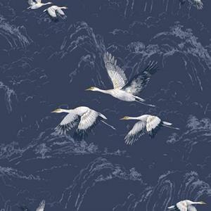 LAURA ASHLEY Vliestapete "Laura Ashley Animalia Midnight Vliestapete", animal print, Laura Ashley Animalia Midnight Vliestapete