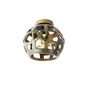 QAZQA Industrielle Deckenlampe Antikgold - Bobby