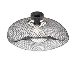 QAZQA Plafondlamp zora - Zwart - Modern - L 44cm