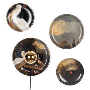 Bold Monkey No Food Here wandlamp vogels Set van 4