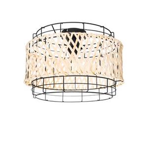 QAZQA Plafondlamp irena - Naturel - Oosters - D 35cm