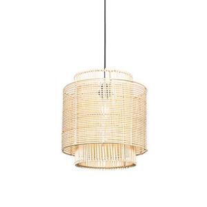 QAZQA Orientalische Hängelampe Rattan 34 cm - Maud