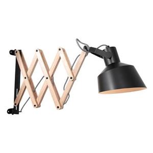 Anne Lighting Porter wandlamp zwart hout kapdiameter: 18 cm