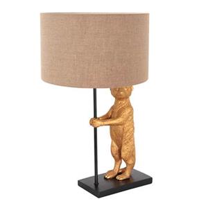 Anne Lighting Animaux tafellamp bruin metaal 50 cm hoog