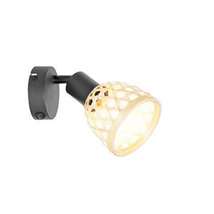 QAZQA Wandlamp rayan - Naturel - Oosters - L 10cm