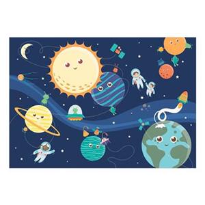 Walljar.com Walljar - Fotobehang - Happy Planets