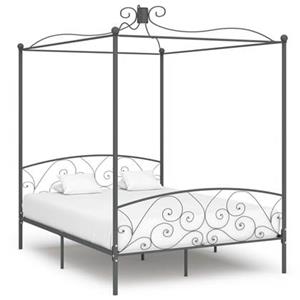 VidaXL Hemelbedframe metaal grijs 180x200 cm