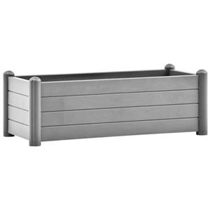 VidaXL Plantenbak verhoogd 100x43x35 cm PP steengrijs
