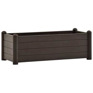 vidaXL Garten-Hochbeet PP Mokka 100x43x35 cm 