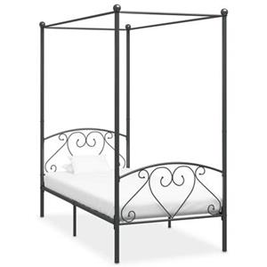 VidaXL Hemelbedframe metaal grijs 90x200 cm