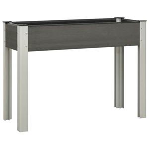 VidaXL Plantenbak verhoogd 100x40x75 cm HKC grijs