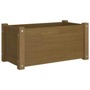 VidaXL Plantenbak 60x31x31 cm massief grenenhout honingbruin