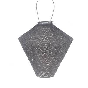 LUMIZ Solar Buitenlampion Ikat Diamond - 28 cm - Taupe