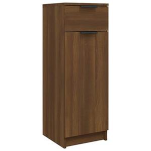 vidaXL Badezimmerschrank Braun Eiche 32x34x90 cm Holzwerkstoff 