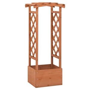 VidaXL Latwerkplantenbak met boog 49x39x117 cm vurenhout