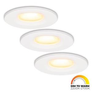 HOFTRONIC 3x Venezia - LED Inbouwspots Badkamer IP65 Wit