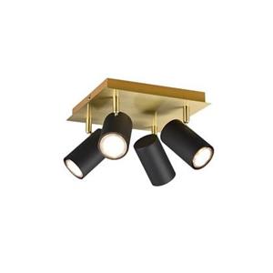 Trio Leuchten Marley Opbouwspot 4x GU10 Zwart Goud