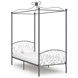 VidaXL Hemelbedframe metaal grijs 90x200 cm