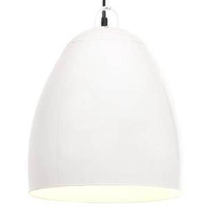 VidaXL Hanglamp industrieel rond 25 W E27 42 cm wit